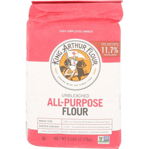 King Arthur, Flour Unblchd All Purpose, Case of 8 X 5 lb King Arthur