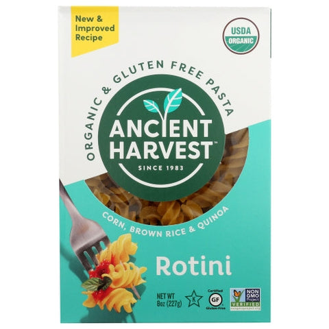 Ancient Harvest, Organic Corn Brown Rice And Quinoa Rotini, 8 Oz(Case Of 12) Ancient Harvest