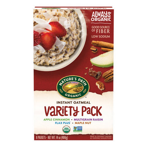 Natures Path, Organic Instant Oatmeal Variety Pack, 14 Oz(Case Of 6) Natures Path