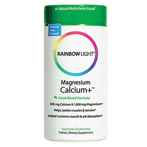 Rainbow Light, Magnesium Calcium Plus, 90 Tabs Rainbow Light