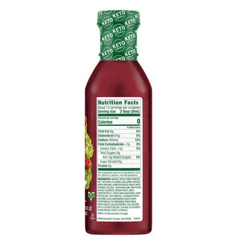 Walden Farms, Raspberry Vinaigrette Dressing, 12 Oz(Case Of 6) Walden Farms