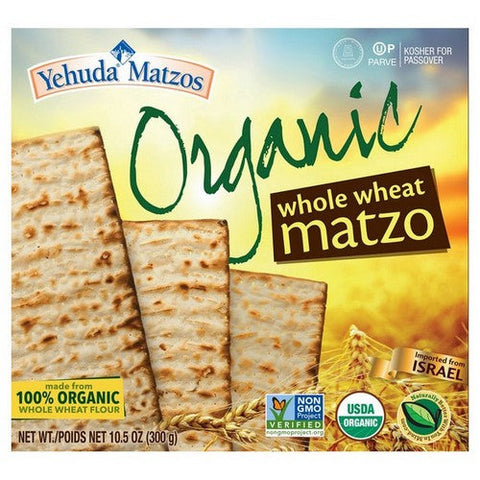 Yehuda, Organic Whole Wheat Matzo, 10.5 Oz(Case Of 12) Yehuda