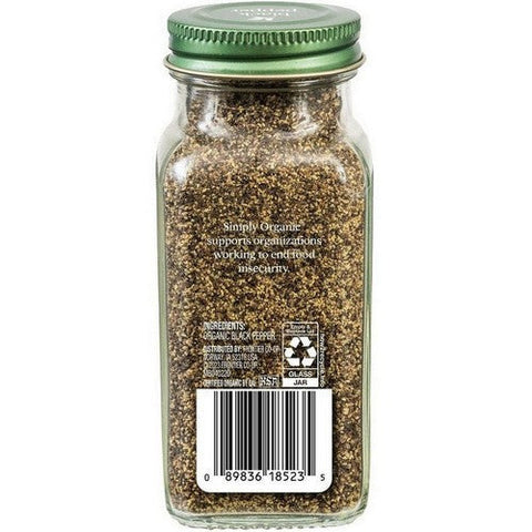 Simply Organic, Black Pepper Medium Grind, 2.31 Oz(Case Of 6) Simply Organic