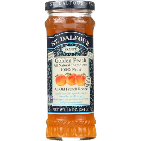 St.Dalfour, Golden Peach Fruit Spread, 10 Oz(Case Of 6) St.Dalfour