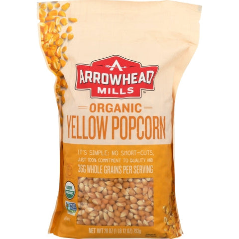 Arrowhead Mills, Organic Yellow Popcorn, 28 Oz(Case Of 6) Arrowhead Mills