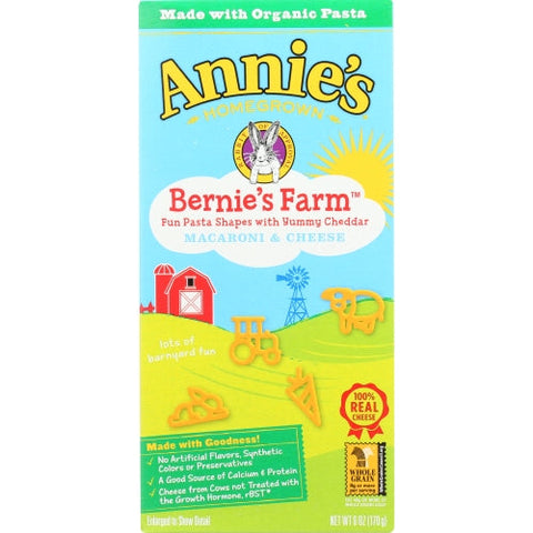 Annie's Homegrown, Farm  Bernie's Macaroni And Cheese, 6 Oz(Case Of 12) Annie's Homegrown