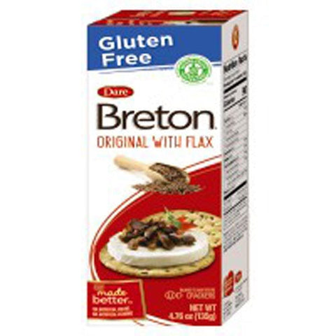 Dare, Breton Crkr Gf Orig Flax, 4.76 Oz(Case Of 6) Dare