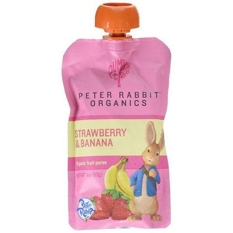 Peter Rabbit, Straw Berry & Banana Puree, 4 Oz(Case Of 10) Peter Rabbit
