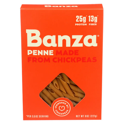Banza, Gluten Free Chickpea Penne, 8 Oz(Case Of 6) Banza