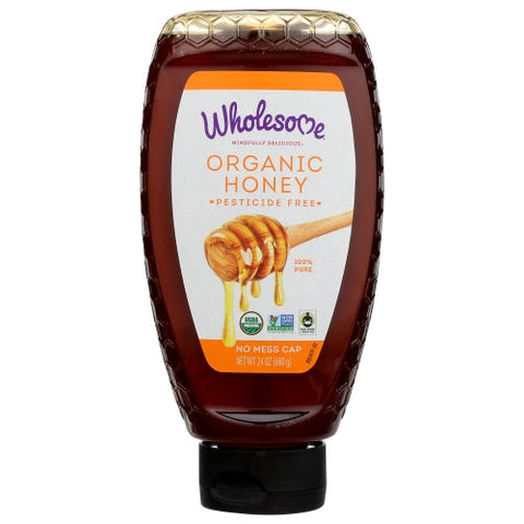 Wholesome, Honey Sqz Org, Case of 6 X 24 Oz Wholesome