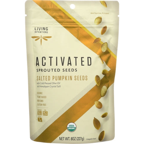 Living Intentions, Sprtd Pumpkin Seeds, 8 Oz(Case Of 6) Living Intentions