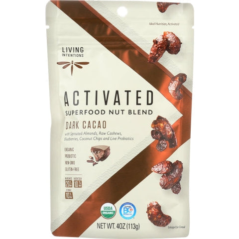 Living Intentions, Nut Blend Dark Cacao, Case of 6 X 4 Oz Living Intentions