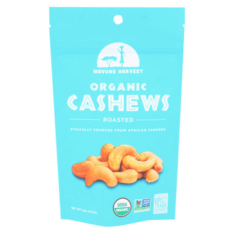 Mavuno Harvest, Organic Roasted Cashews, 4 Oz(Case Of 6) Mavuno Harvest