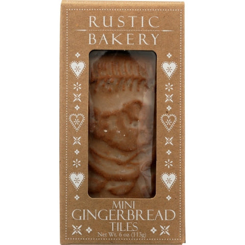 Rustic Bakery, Cookie Mini Gngrbrd Tile, 5 Oz(Case Of 12) Rustic Bakery