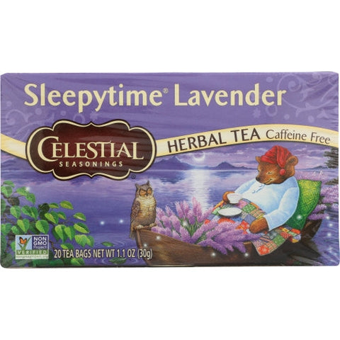 Celestial Seasonings, Tea Herb Slepy Time Lvndr, 20 Bags(Case Of 6) Celestial Seasonings