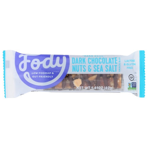 Fody Foods, Bar Drk Choc Ssalt, Case of 12 X 1.41 Oz Fody Foods