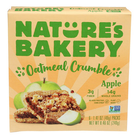 Natures Bakery, Bar Oatmeal Crmble Apple, 8.46 Oz(Case Of 6) Natures Bakery