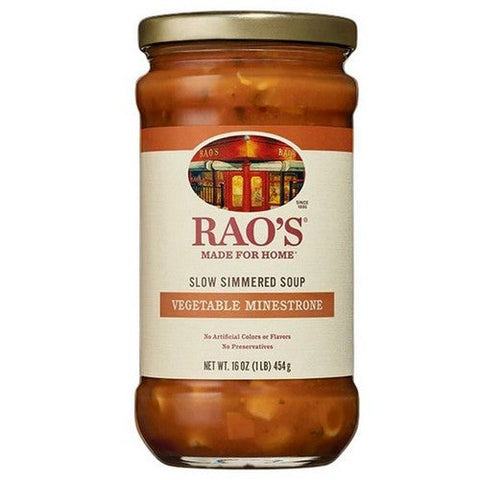 Rao's, Specialty Food Soup Vegetable Minestrone, 16 Oz(Case Of 6) Rao's