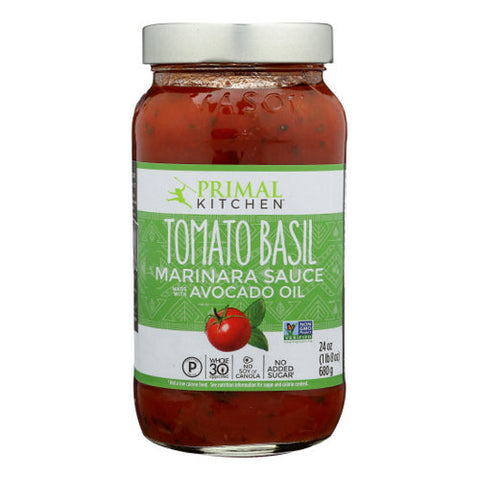 Primal Kitchen, Sauce Marinara Tom Basil, Case of 6 X 24 Oz Primal Kitchen