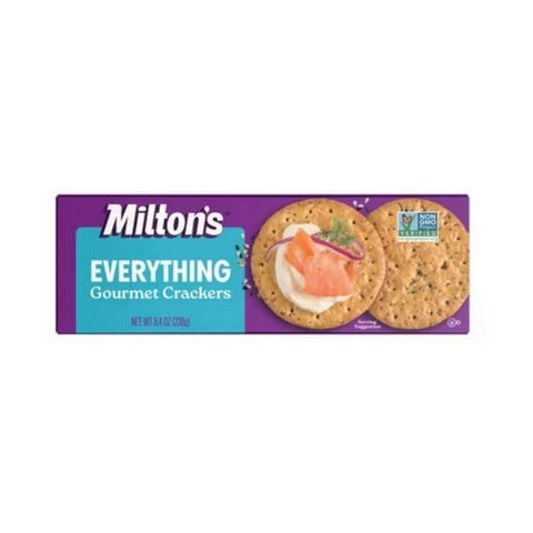 Milton's, Craft Bakers Gourmet Everything Crackers, 8.4 Oz(Case Of 8) Milton's