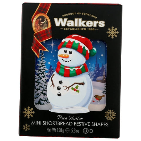 Walkers, Cookies Snowman Carton, 5.3 Oz(Case Of 10) Walkers