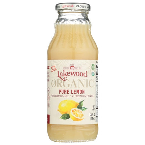 Lakewood Organic, Juice Lemon Pure Org, Case of 12 X 12.5 Oz Lakewood Organic