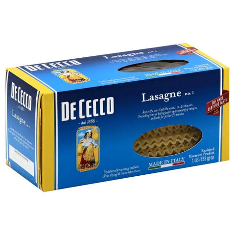 De Cecco, Pasta Lasagne, 16 Oz(Case Of 12) De Cecco