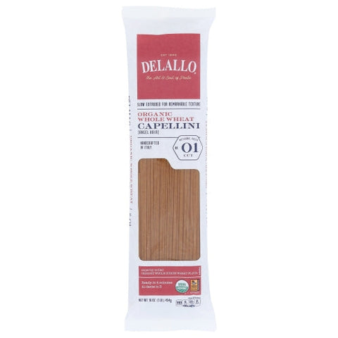 Delallo, Pasta Whlwht Capellini, Case of 16 X 16 Oz Delallo