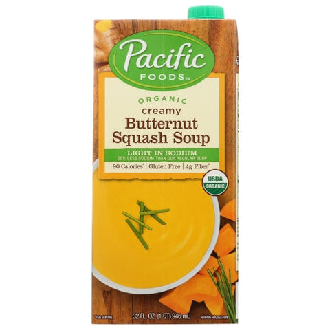Pacific Foods, Soup Lsodium Bttrnt Sqsh, Case of 12 X 32 Oz Pacific Foods