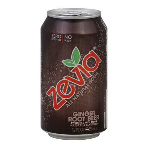 Zevia, Soda Ginger Root Beer, Case of 4 X 72 Oz Zevia