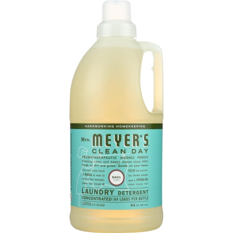 Laundry Dtrgnt Basil Case of 6 X 64 Oz by Mrs. Meyer's