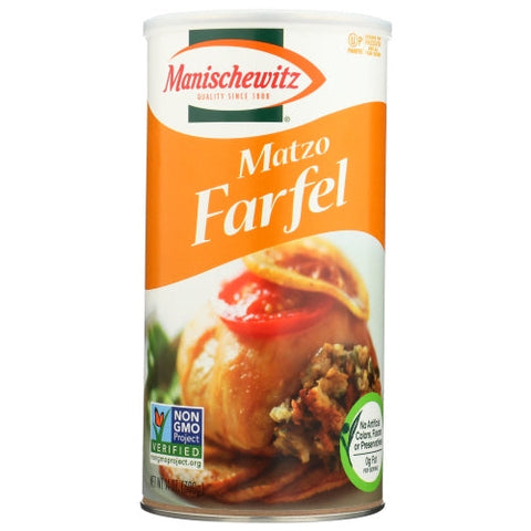 Manischewitz, Matzo Farfel Canister, Case of 12 X 14 Oz Manischewitz