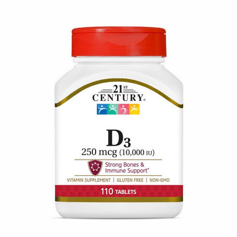 Vitamin D3 110 Tabs by 21st Century