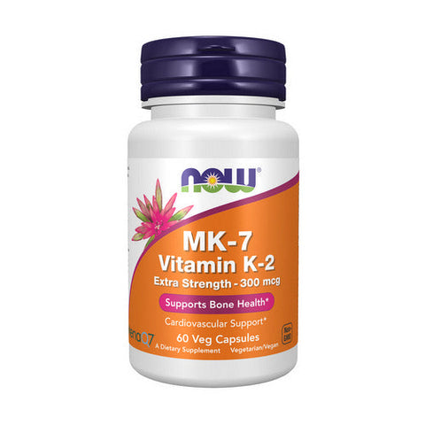 Now Foods, MK-7 Vitamin K-2 Extra Strength, 300 Mcg, 60 Veg Caps Now Foods