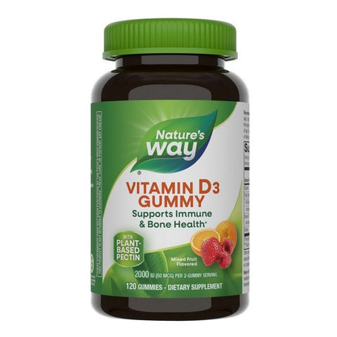 Vitamin D3 Gummies Mixed Fruit 120 Count by Nature's Way