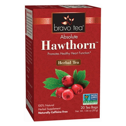 Bravo Tea & Herbs, Absolute Hawthorn Berry Herbal Tea, 20 Bags Bravo Tea & Herbs