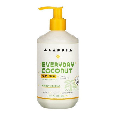 Alaffia, Everyday Coconut Face Cream Purely, 12 Oz