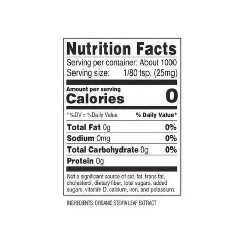 Sweetleaf Stevia, SweetLeaf Organic Stevia Extract Sweetener, 0.9 Oz, 25 gm Sweetleaf Stevia