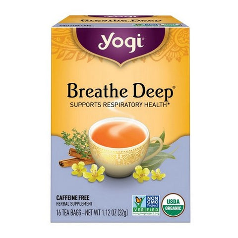 Yogi, Organic Breathe Deep Tea, 16 Bags Yogi