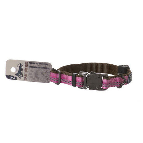Coastal Pet, K9 Explorer Reflective Adjustable Dog Collar - Rosebud, 8"-12" Long x 5/8 Wide Coastal Pet