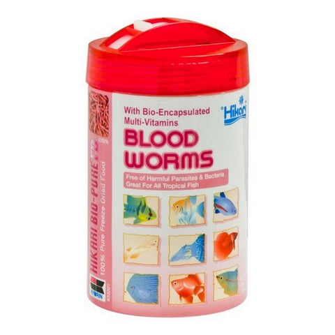 Hikari, Bloodworms - Freeze Dried, 0.42 oz - 12 Grams Hikari