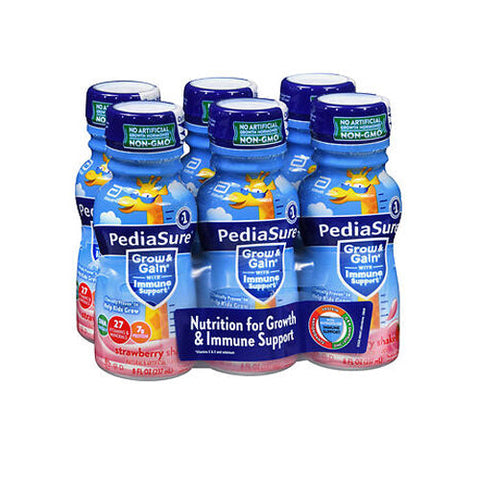 Pediasure, Grow And Gain Strawberry Shake, 6 Count Pediasure