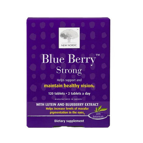 New Nordic US Inc, Blue Berry Strong, 120 Tabs New Nordic US Inc