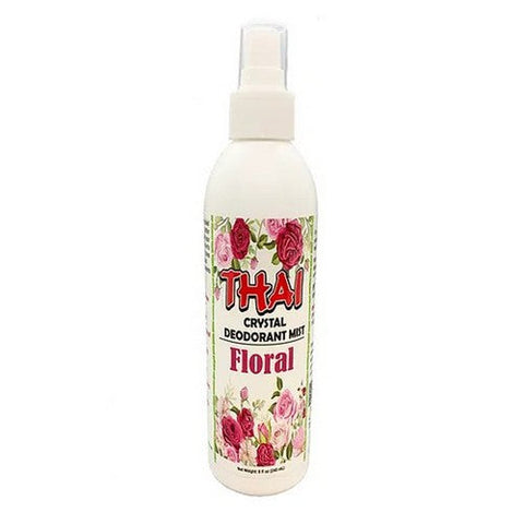 Thai Deodorant Stone, Thai Deodorant Mist Floral, 8 Oz Thai Deodorant Stone