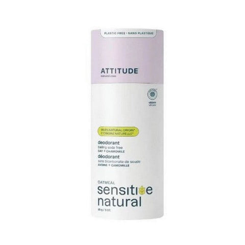 Attitude, Sensitive Deodorant Plastic Free Oat Plus Chamomile, 3 Oz Attitude