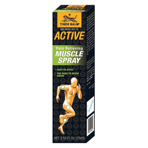 Tiger Balm, Active Pain Relieving Muscle Spray, 2.53 Oz Tiger Balm