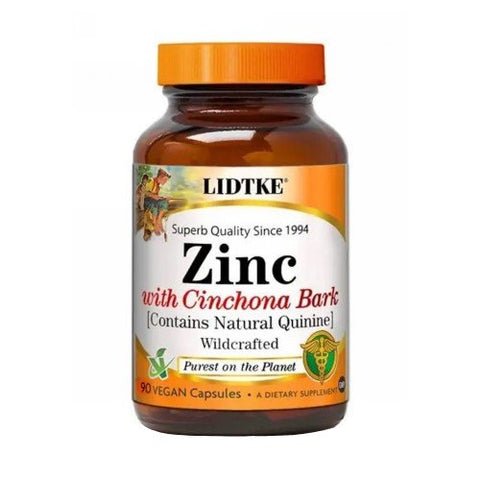 Lidtke, Zinc w/ Cinchona, 90 VegCaps Lidtke