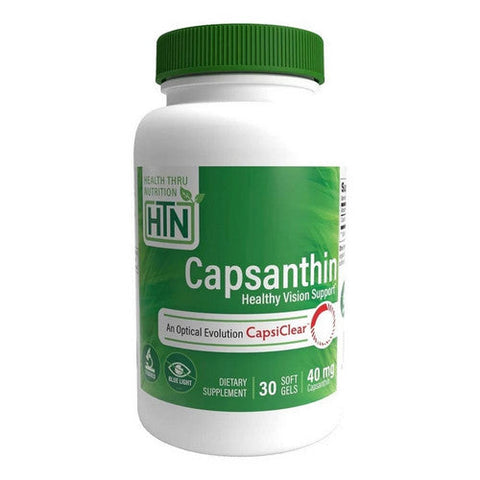 Health Thru Nutrition, Capsanthin as CapsiClear Healthy Vision Support, 40 mg, 40 Mg Health Thru Nutrition