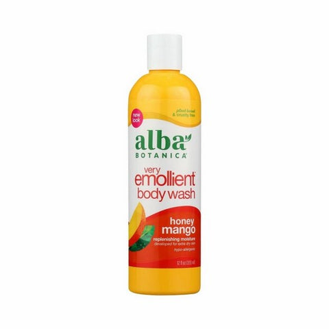 Alba Botanica, Very Emollient Body Wash Honey Mango, 12 Oz Alba Botanica
