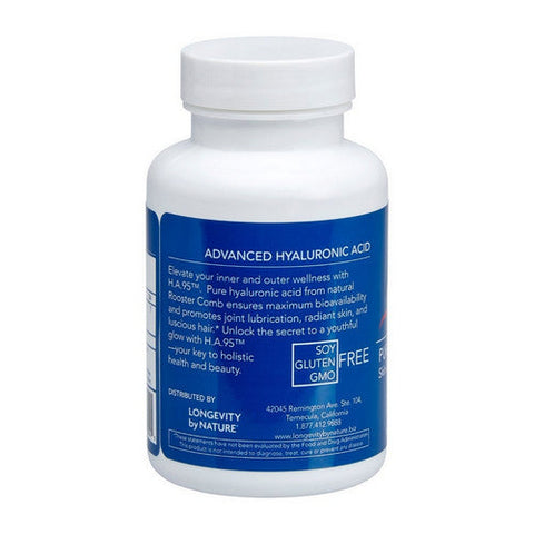 Longevity by Nature, By Nature Ha 95 Hyaluronic Acid, 60 Caps Longevity by Nature